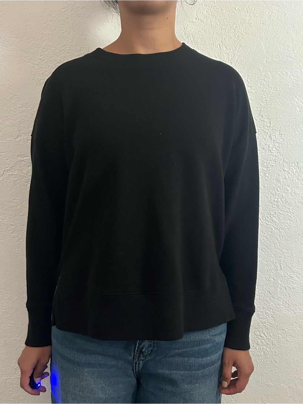 Time and Tru Black Crewneck Sweater - Everyday Pullover